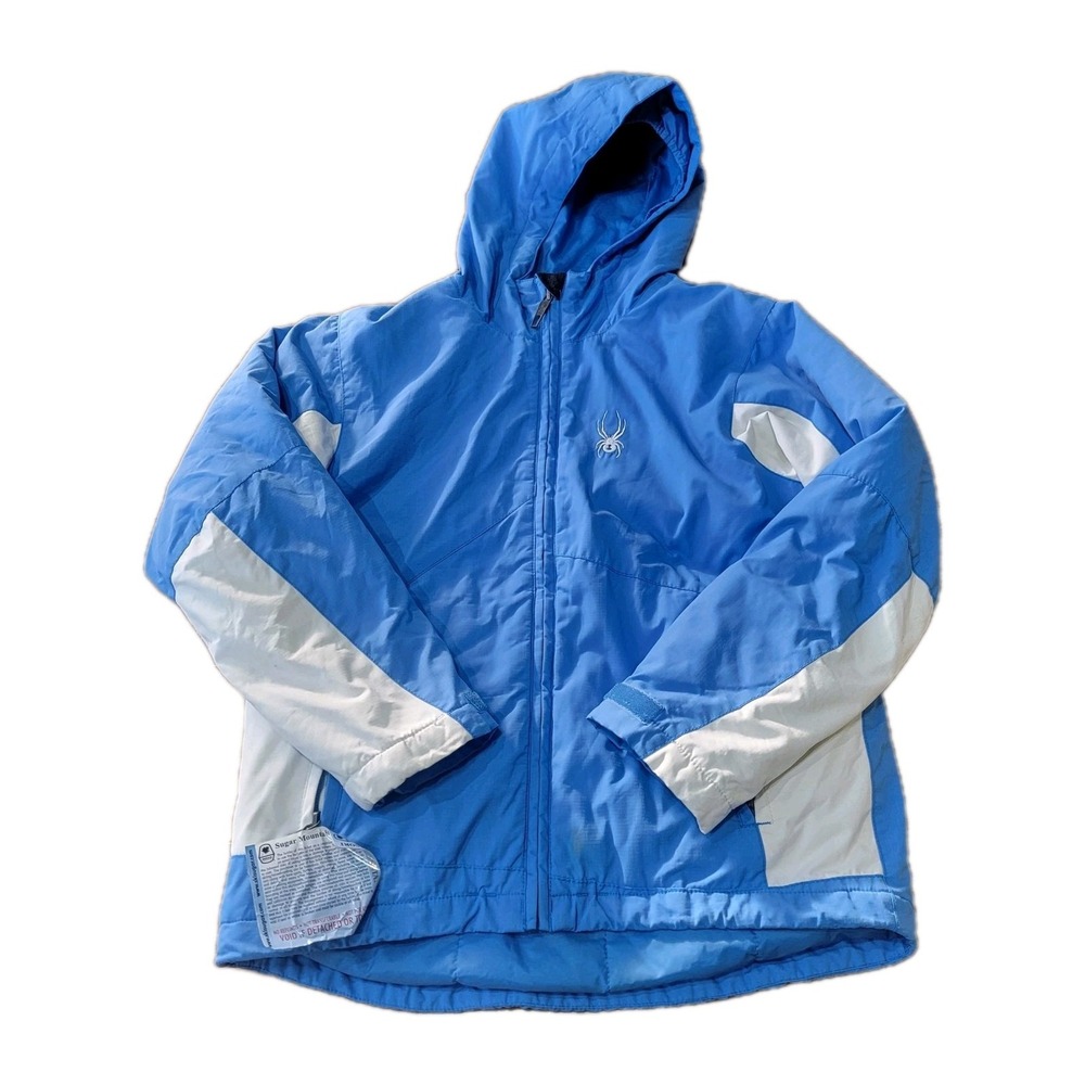 Spyder Winter Ski Jacketā Coat Blue White Boys Size 10